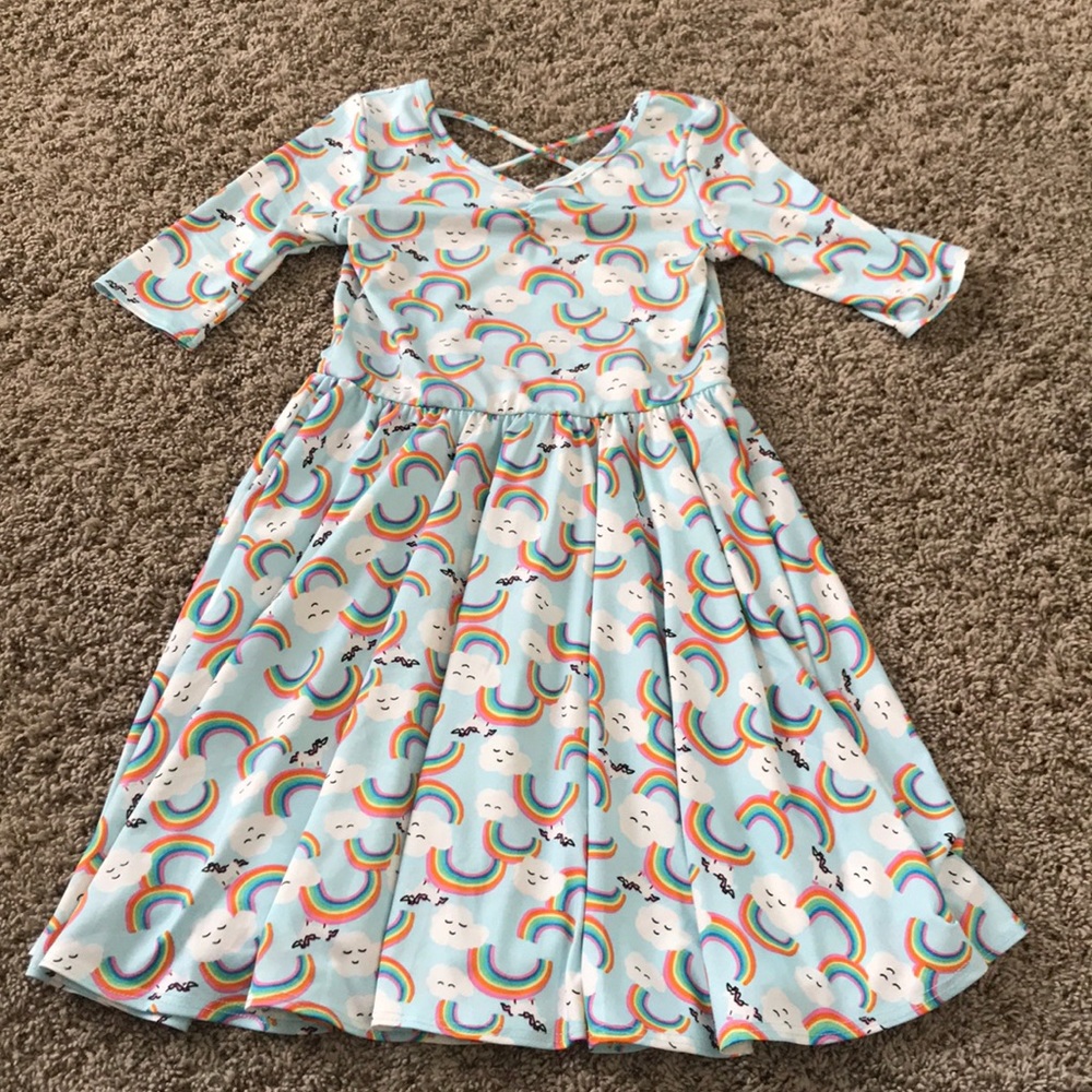 Girls Dress Dot Dot Smile